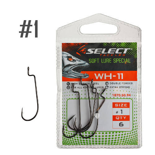 Крючок Офсетный Select WH-11 #1 (6 шт/уп) 
Крючок Офсетный Select WH-11 #1 (6 шт/уп)