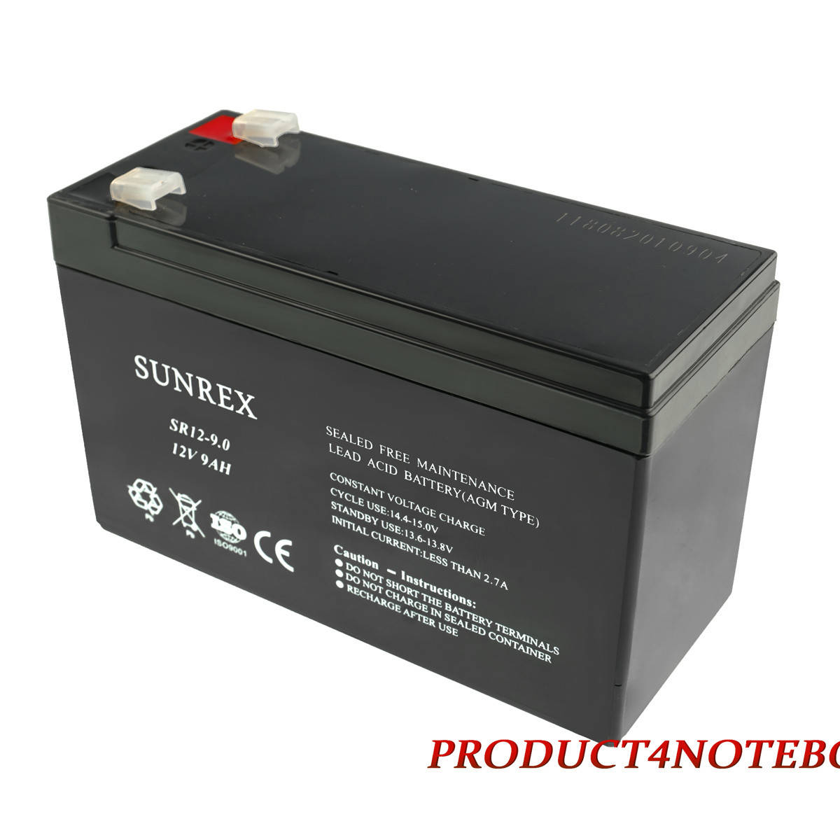 Аккумуляторная батарея SUNREX SR12-9, Емкость: 9Ah, 12V, 2.44kg, размеры: 151х65х94мм (ИБП UPS)
Аккумуляторная батарея SUNREX SR12-9, Емкость: 9Ah, 12V, 2.44kg, размеры: 151х65х94мм (ИБП UPS)