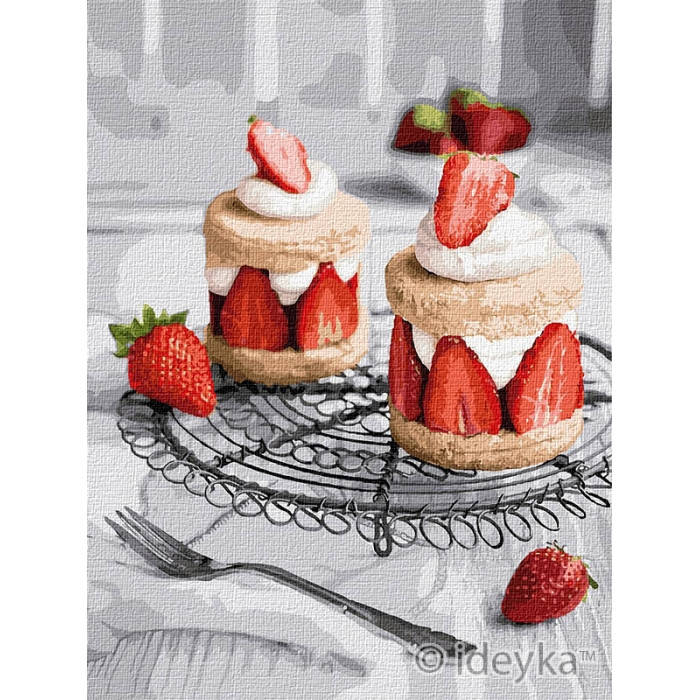 Картина за номерами 30х40 см. Клубничное наслаждение. Идейка КНО5605 
Картина за номерами 30х40 см. Клубничное наслаждение. Идейка КНО5605