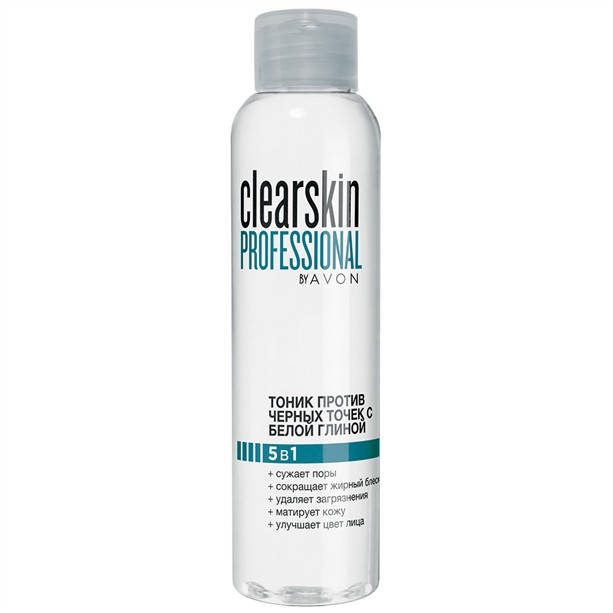 Тоник против черных точек с белой глиной и 0,5% салициловой кислоты, 100 мл