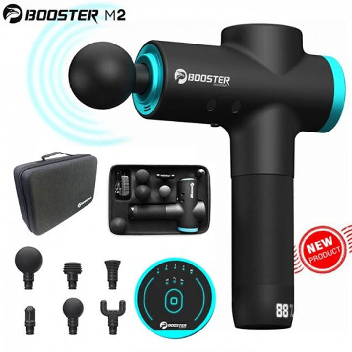 Перкуссионный массажер Booster М2 Черный + комплект насадок + кейс - Перкуссионный массажер 12V
Перкуссионный массажер Booster М2 Черный + комплект насадок + кейс - Перкуссионный массажер 12V