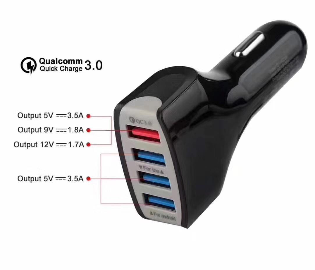 Адаптер Car USB 4 usb QC3.0 LZ-KC08, Адаптер переходник от прикуривателя, Автомобильное зарядное на 4 порта!
Адаптер Car USB 4 usb QC3.0 LZ-KC08, Адаптер переходник от прикуривателя, Автомобильное зарядное на 4 порта!