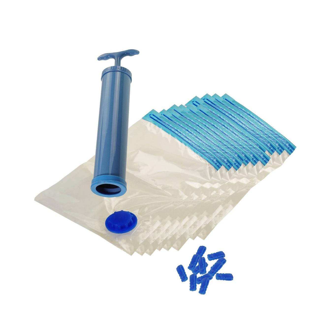 Вакуумный мешок Wellamart для хранения одежды с насосом10 шт 5893, Синий
Вакуумный мешок Wellamart для хранения одежды с насосом10 шт 5893, Синий