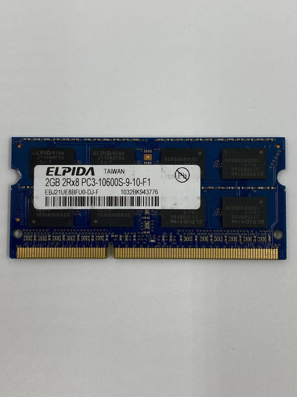 Оперативная память для ноутбука Elpida SODIMM DDR3 2Gb 1333MHz 10600s CL9 (EBJ21UE8BFU0-DJ-F) Б/У
Оперативная память для ноутбука Elpida SODIMM DDR3 2Gb 1333MHz 10600s CL9 (EBJ21UE8BFU0-DJ-F) Б/У
