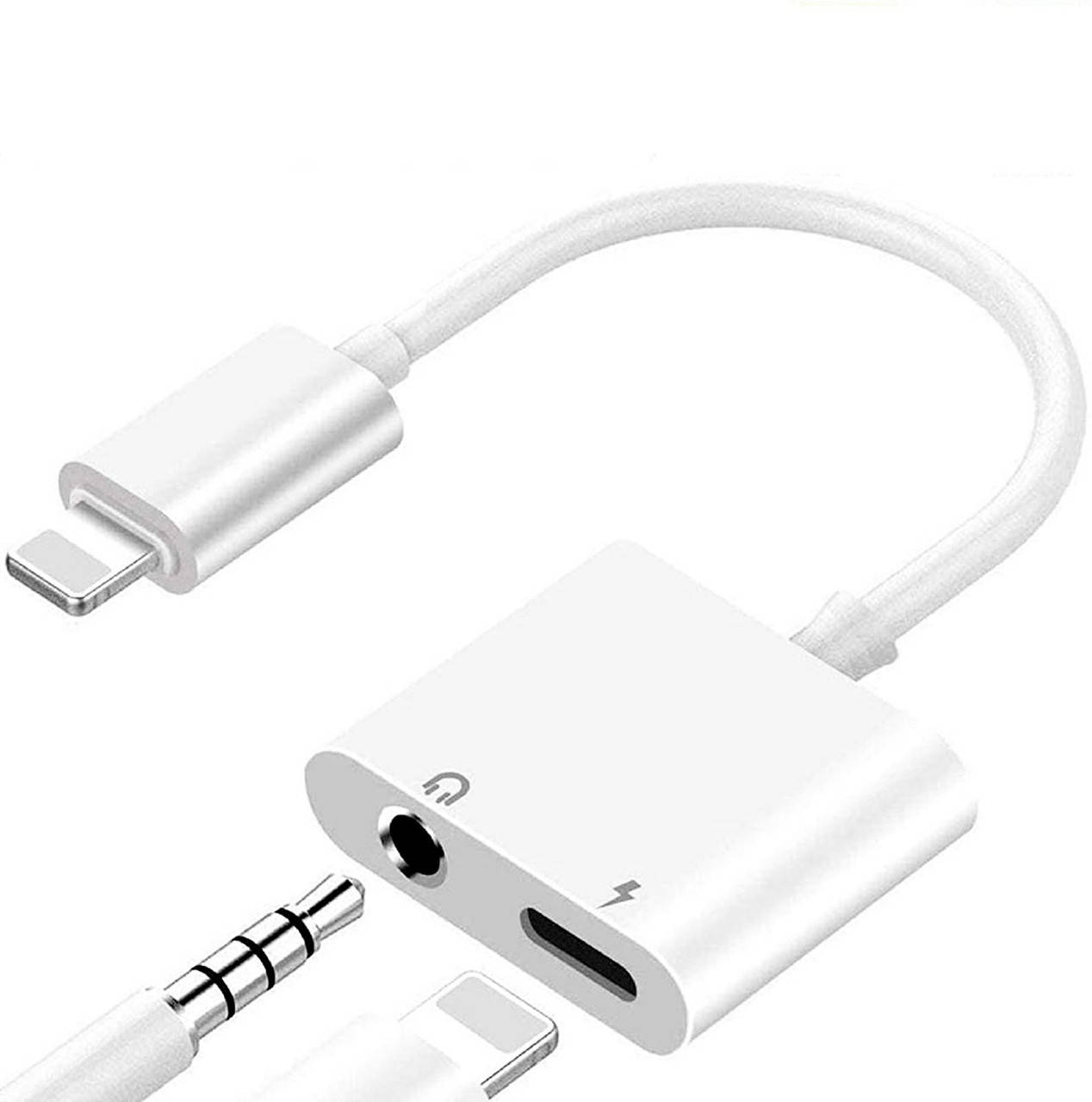 Переходник 2 в 1 для наушников и зарядки на iPhone/iPad с Lightning на 3.5 мм регулировкой громкости и быстрой
Переходник 2 в 1 для наушников и зарядки на iPhone/iPad с Lightning на 3.5 мм регулировкой громкости и быстрой