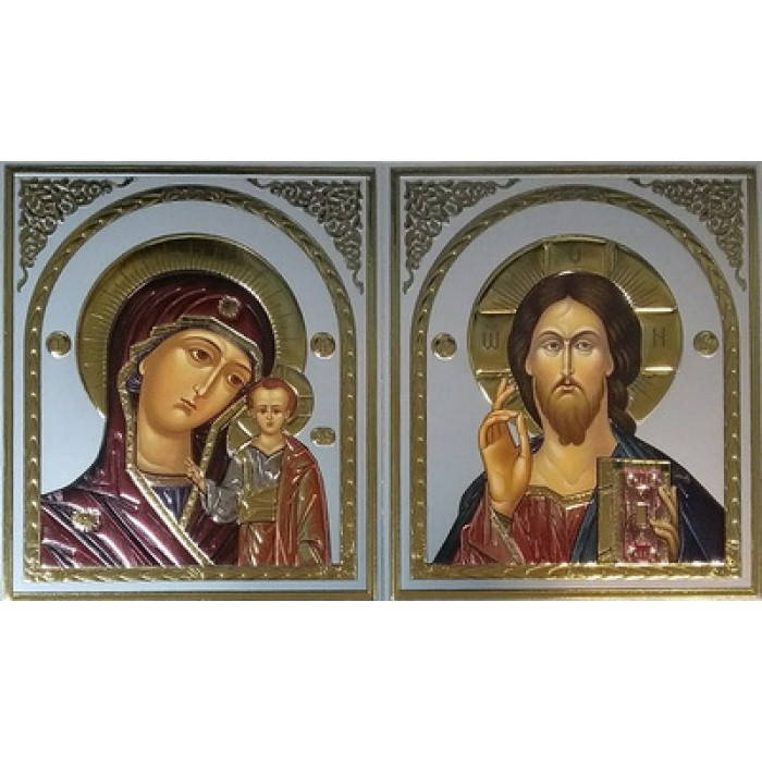 10х12 Спаситель и Пресв. Б-ца лик конгрев серый эмаль ПАРА 
10х12 Спаситель и Пресв. Б-ца лик конгрев серый эмаль ПАРА