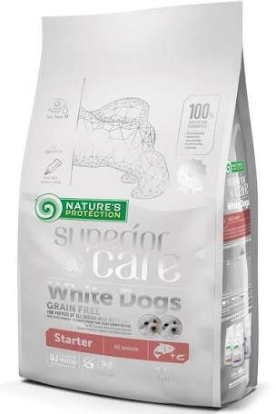 NATURE'S PROTECTION Superior Care White Dogs Grain Free STARTER all breeds, 1.5кг. (для цуценят усіх порід з
NATURE'S PROTECTION Superior Care White Dogs Grain Free STARTER all breeds, 1.5кг. (для цуценят усіх порід з