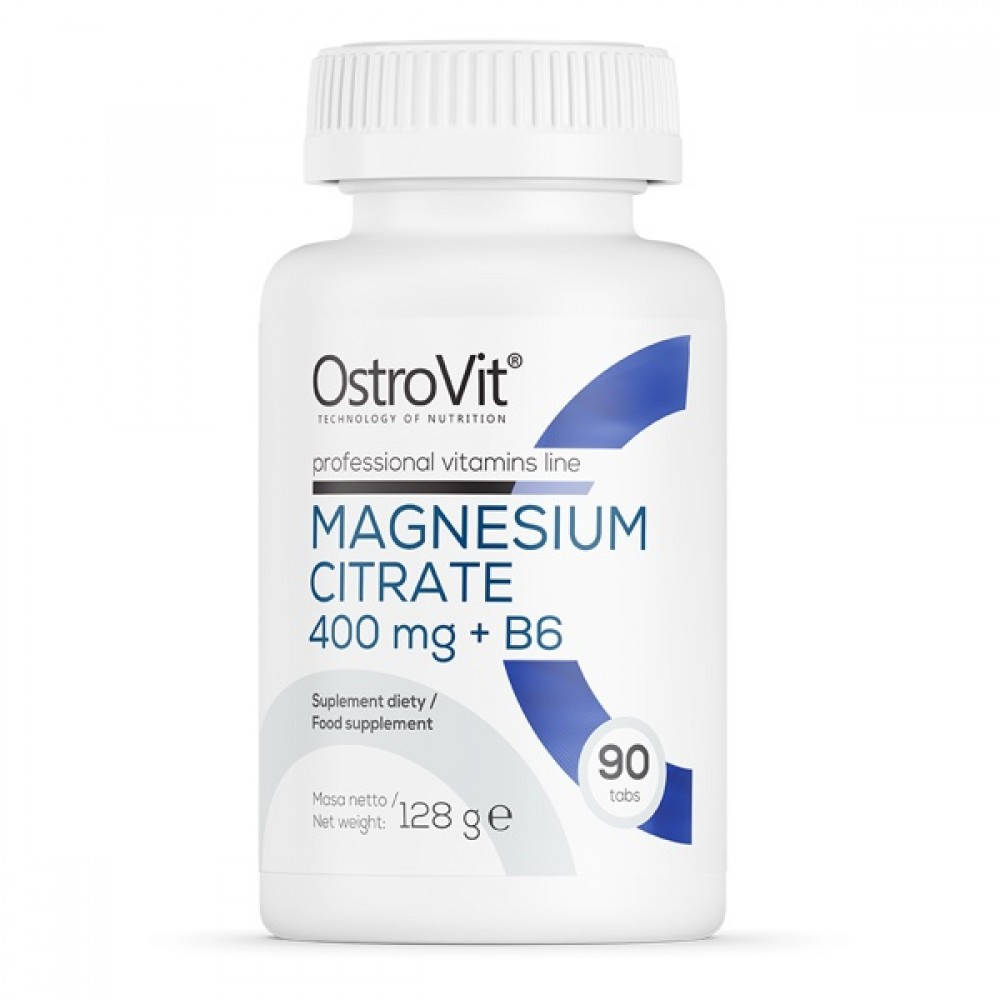 Витамины и Минералы OstroVit Magnesium Citrate 400 mg + B6 90 таблеток, цитрат магния и витамин В6
Витамины и Минералы OstroVit Magnesium Citrate 400 mg + B6 90 таблеток, цитрат магния и витамин В6