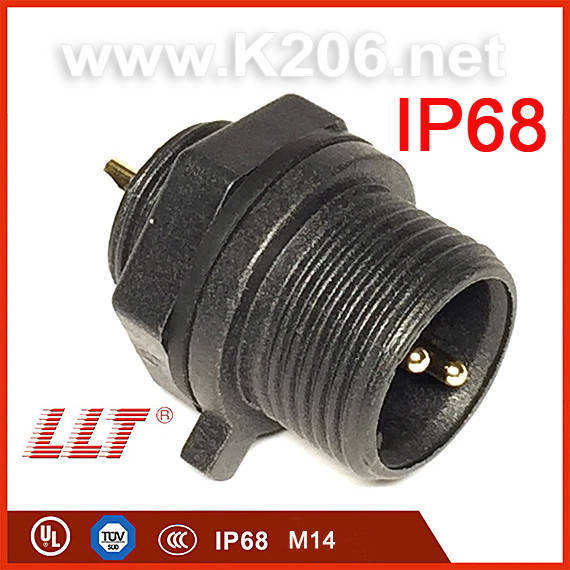 LLT-M14-1502MGY Разъем герметичный 2pin, "папа"; монтаж на панель, 15A/500V; IP68; Размер M14
LLT-M14-1502MGY Разъем герметичный 2pin, "папа"; монтаж на панель, 15A/500V; IP68; Размер M14