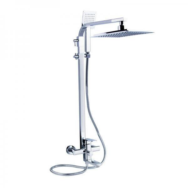 Душевая стойка Potato P3506 с "тропическим" душем и душевой лейкой, Хром
Душевая стойка Potato P3506 с "тропическим" душем и душевой лейкой, Хром