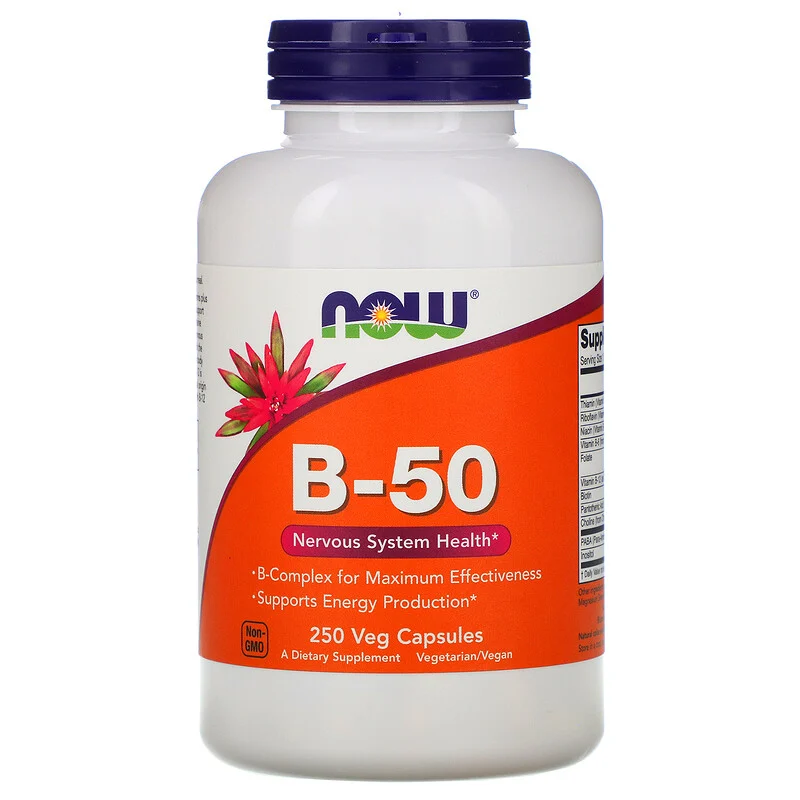 Комплекс витаминов B-50 - 250 veg caps - Now Foods ( B 50 250 растительных капсул Нау Фудс )
Комплекс витаминов B-50 - 250 veg caps - Now Foods ( B 50 250 растительных капсул Нау Фудс )