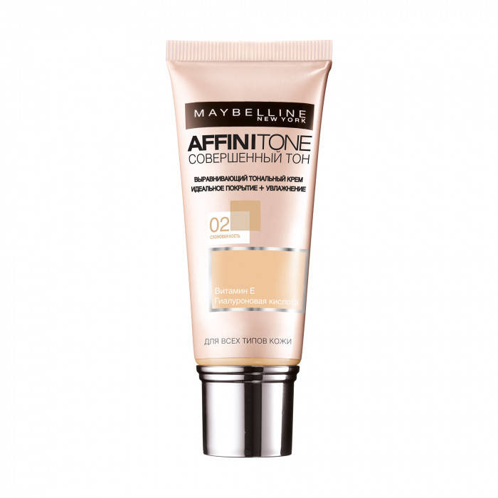 Тональный крем для лица выравнивающий Maybelline New York Affinitone № 02 Слоновая кость
Тональный крем для лица выравнивающий Maybelline New York Affinitone № 02 Слоновая кость