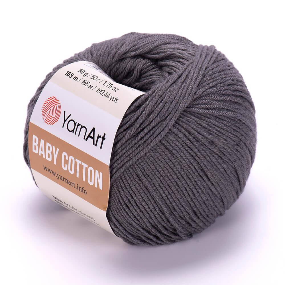 YarnArt Baby Cotton (Ярн Арт Беби Коттон) № 454 темно-серый (Пряжа коттон, нитки для вязания)
YarnArt Baby Cotton (Ярн Арт Беби Коттон) № 454 темно-серый (Пряжа коттон, нитки для вязания)