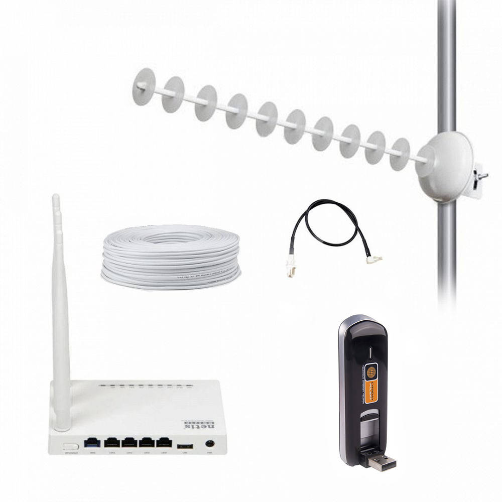 Комплект "Для частного дома" (4G LTE модем Huawei E3276-150 + Netis MW5230 + Антенна 20 дБ)
Комплект "Для частного дома" (4G LTE модем Huawei E3276-150 + Netis MW5230 + Антенна 20 дБ)
