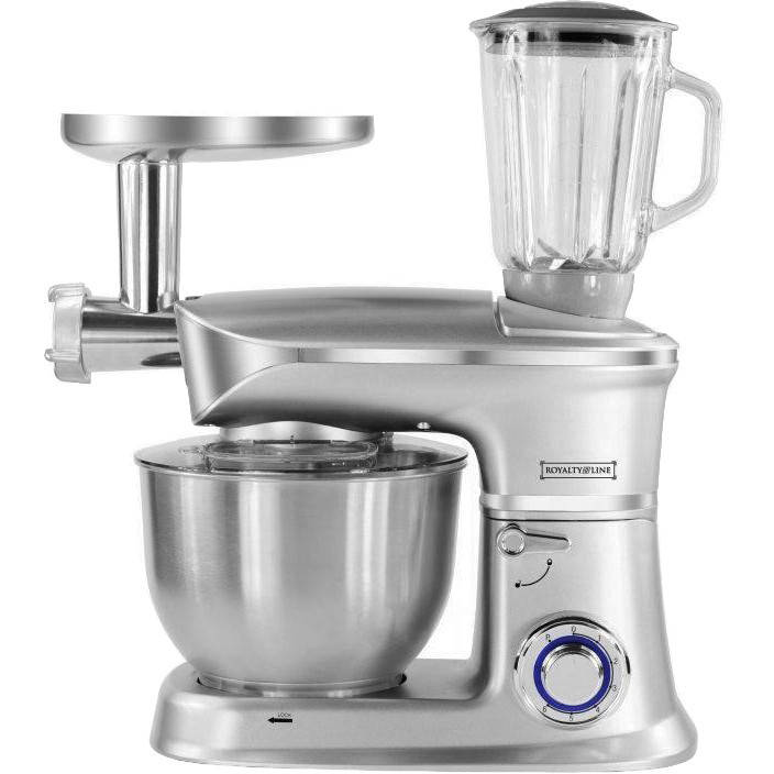 Кухонный комбайн для дома тестомес мясорубка блендер 3в1 Royalty Line RL-PKM-1900.7BG Silver 1900 Вт
Кухонный комбайн для дома тестомес мясорубка блендер 3в1 Royalty Line RL-PKM-1900.7BG Silver 1900 Вт