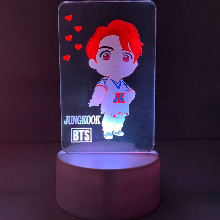 Светильник ночник Чон Чонгук (Jungkook) BTS Bangtan Boys БТС K-POP USB (72271), Белый