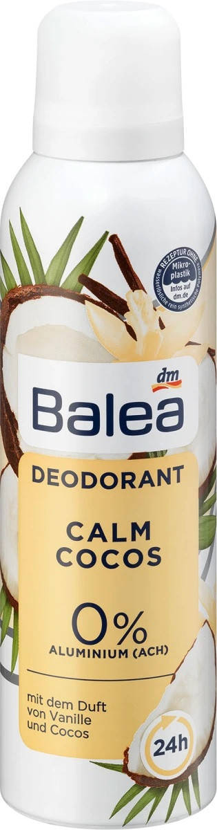 Balea Deospray Deodorant Calm Cocos Женский дезодорант с ароматом кокоса и винили 200 мл
Balea Deospray Deodorant Calm Cocos Женский дезодорант с ароматом кокоса и винили 200 мл