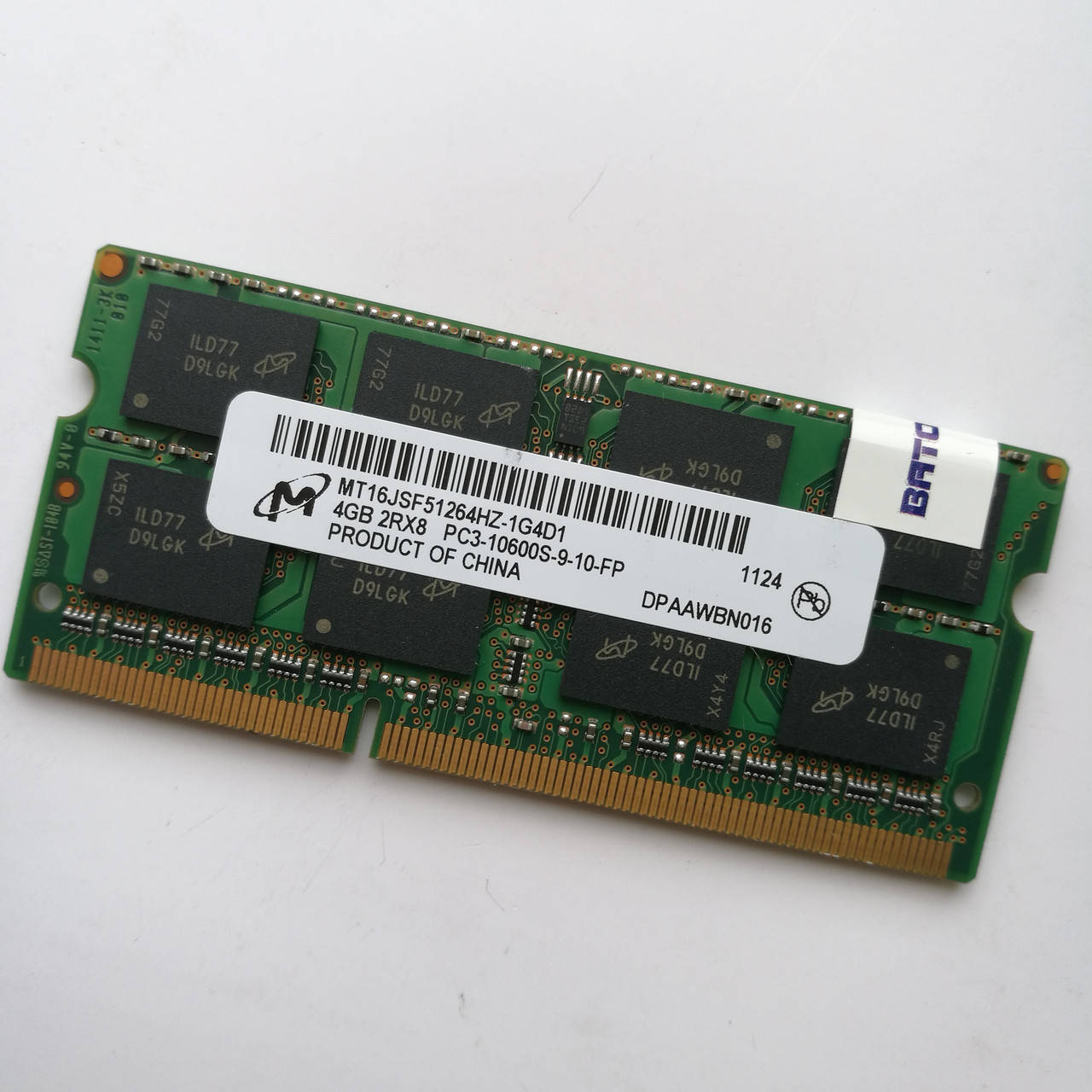Оперативная память для ноутбука Micron SODIMM DDR3 4Gb 1333MHz 10600s CL9 (MT16JSF51264HZ-1G4D1) Б/У
Оперативная память для ноутбука Micron SODIMM DDR3 4Gb 1333MHz 10600s CL9 (MT16JSF51264HZ-1G4D1) Б/У