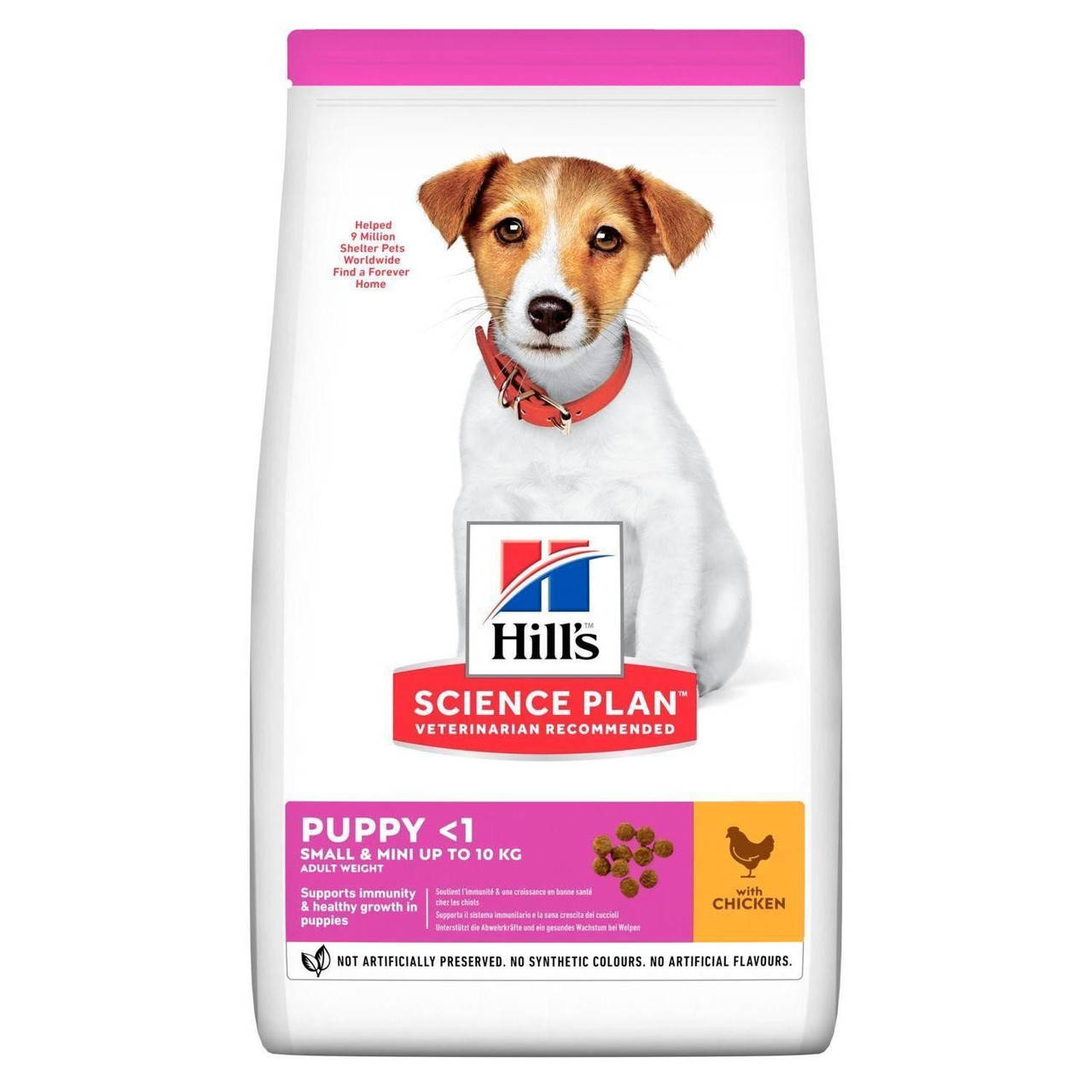 Hills (Хилс) Healthy Development Puppy Mini - сухой корм для щенков маленьких пород с курицей 6 кг
Hills (Хилс) Healthy Development Puppy Mini - сухой корм для щенков маленьких пород с курицей 6 кг