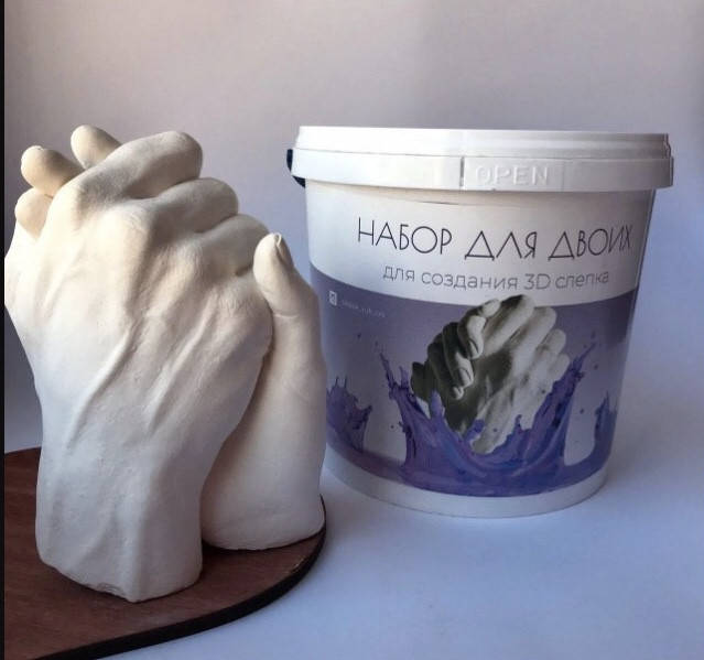 Набор для создания 3D слепка "Для двоих" PORUCH
Набор для создания 3D слепка "Для двоих" PORUCH