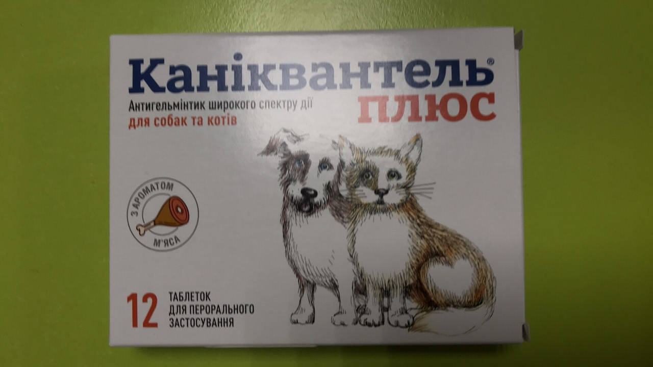 Таблетки против глистов Каниквантель Плюс для собак и котов Haupt Pharma упаковка 12 таблеток
Таблетки против глистов Каниквантель Плюс для собак и котов Haupt Pharma упаковка 12 таблеток