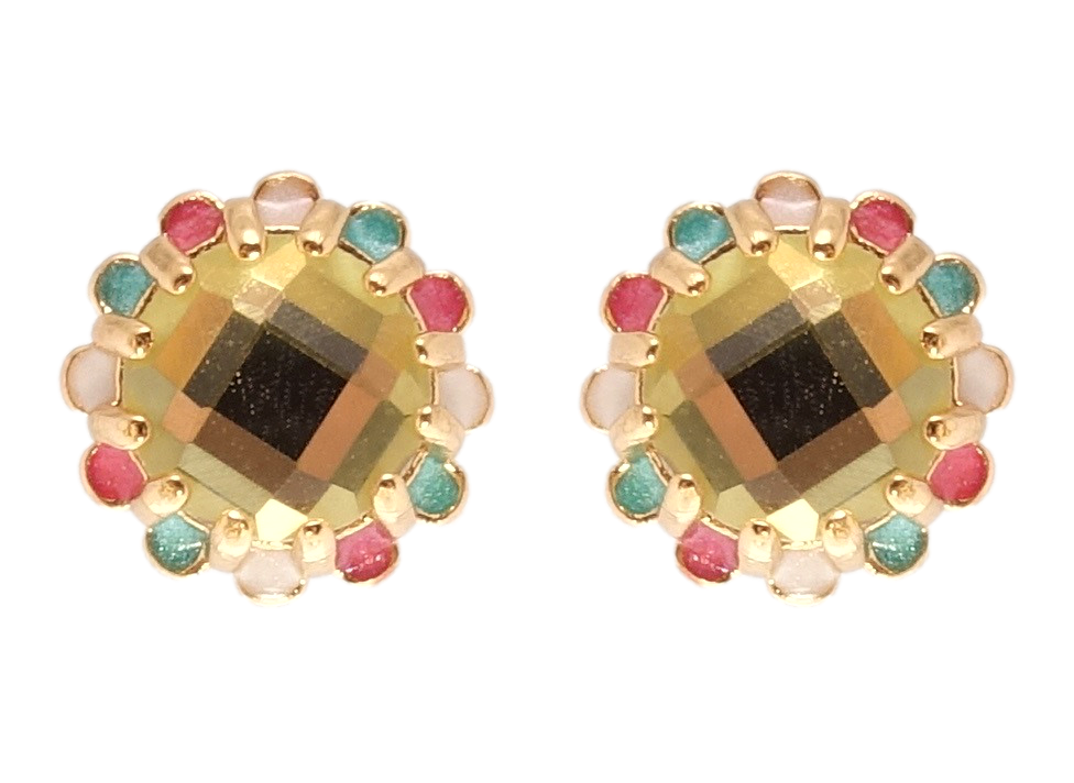 Серьги Xuping Позолота 18K гвоздики (пусеты) "Цветочки с лимонным фианитом и цветной эмалью"
Серьги Xuping Позолота 18K гвоздики (пусеты) "Цветочки с лимонным фианитом и цветной эмалью"