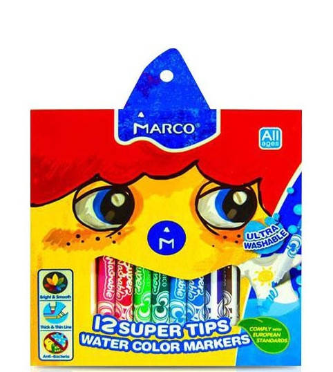Фломастеры Marco Super Washeble 12 цветов 1630-12CB, 914926
Фломастеры Marco Super Washeble 12 цветов 1630-12CB, 914926