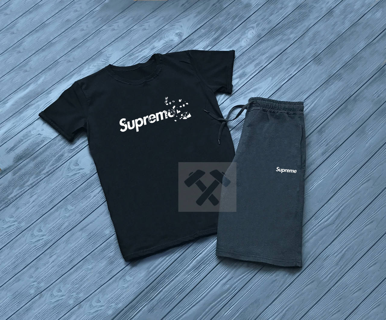 Мужской летний комплект футболка и шорты Суприм (Supreme), футболки и шорты Турейкий трикотаж, S
Мужской летний комплект футболка и шорты Суприм (Supreme), футболки и шорты Турейкий трикотаж, S