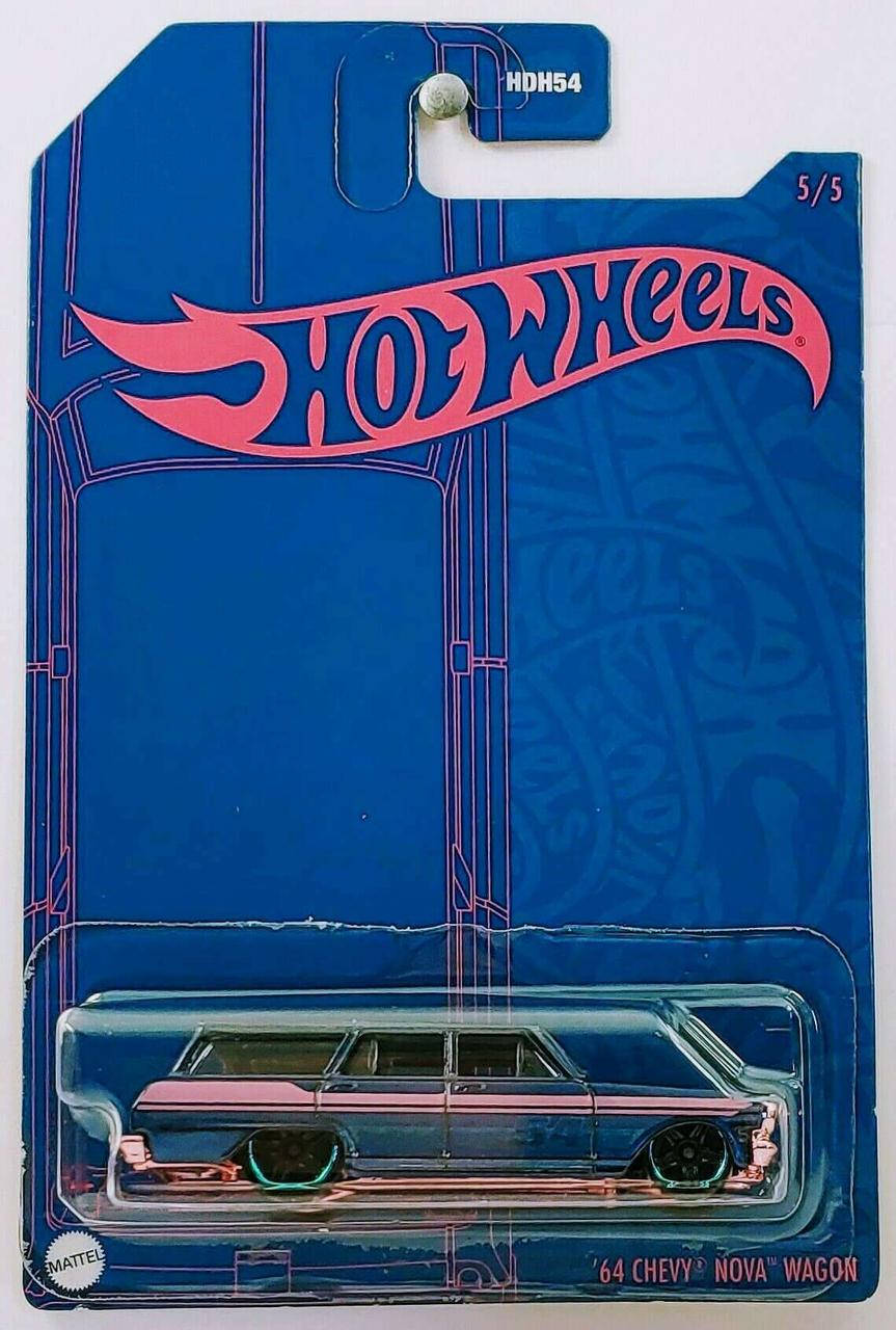 Машинка Hot Wheels - '64 Chevy Nova Wagon - 2022 54th Anniversary - Blue & Pink #05 - HDH60. Mattel. Оригинал
Машинка Hot Wheels - '64 Chevy Nova Wagon - 2022 54th Anniversary - Blue & Pink #05 - HDH60. Mattel. Оригинал