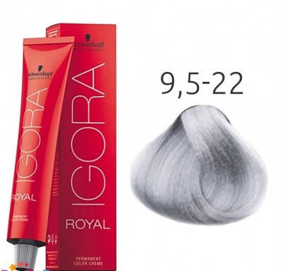 Краска для волос Schwarzkopf Professional Igora Royal 60 мл 9,5-22 Светлый блондин пепельный экстра
Краска для волос Schwarzkopf Professional Igora Royal 60 мл 9,5-22 Светлый блондин пепельный экстра