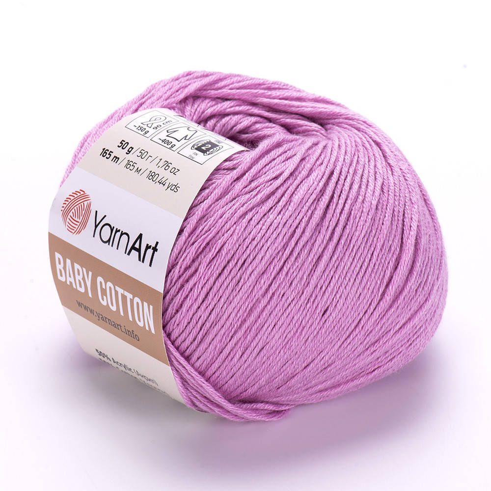 YarnArt Baby Cotton (Ярн Арт Беби Коттон) № 415 розовый (Пряжа коттон, нитки для вязания)
YarnArt Baby Cotton (Ярн Арт Беби Коттон) № 415 розовый (Пряжа коттон, нитки для вязания)