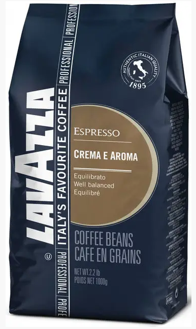 Lavazza Crema e Aroma Espresso Кофе в зернах 1кг старый дизайн (Италия)80% арабика, 20 % робуста 8000070024908
Lavazza Crema e Aroma Espresso Кофе в зернах 1кг старый дизайн (Италия)80% арабика, 20 % робуста 8000070024908