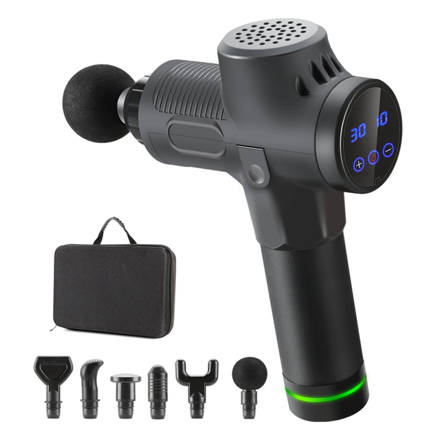 Перкуссионный массажер Rlaxyoo S3 Massage Gun Массажный пистолет (6 насадок + кейс) 2400 мАч 30 режимов Черный
Перкуссионный массажер Rlaxyoo S3 Massage Gun Массажный пистолет (6 насадок + кейс) 2400 мАч 30 режимов Черный