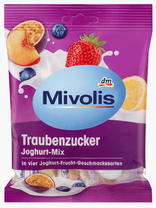 Декстрозные сладости без сахара Mivolis Traubenzucker-Joghurt-Mix, 100 гр.(37шт) Германия 4058172308734
Декстрозные сладости без сахара Mivolis Traubenzucker-Joghurt-Mix, 100 гр.(37шт) Германия 4058172308734