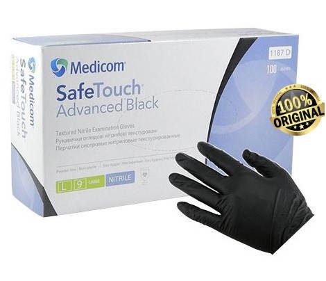 Перчатки нитриловые SafeTouch Advanced Black (100шт/уп) черные Перчатки медицинские, Черный
Перчатки нитриловые SafeTouch Advanced Black (100шт/уп) черные Перчатки медицинские, Черный