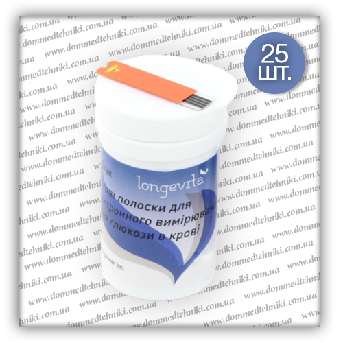 Тест-полоски Longevita (Лонгевита), 25 шт.
Тест-полоски Longevita (Лонгевита), 25 шт.