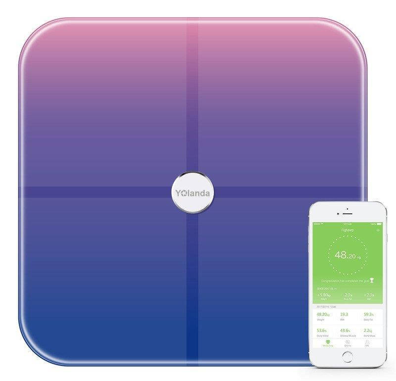 Весы напольные Yolanda Body Fat Composition Gradient Fuchsia Wifi&Bluetooth (CS20CG)
Весы напольные Yolanda Body Fat Composition Gradient Fuchsia Wifi&Bluetooth (CS20CG)