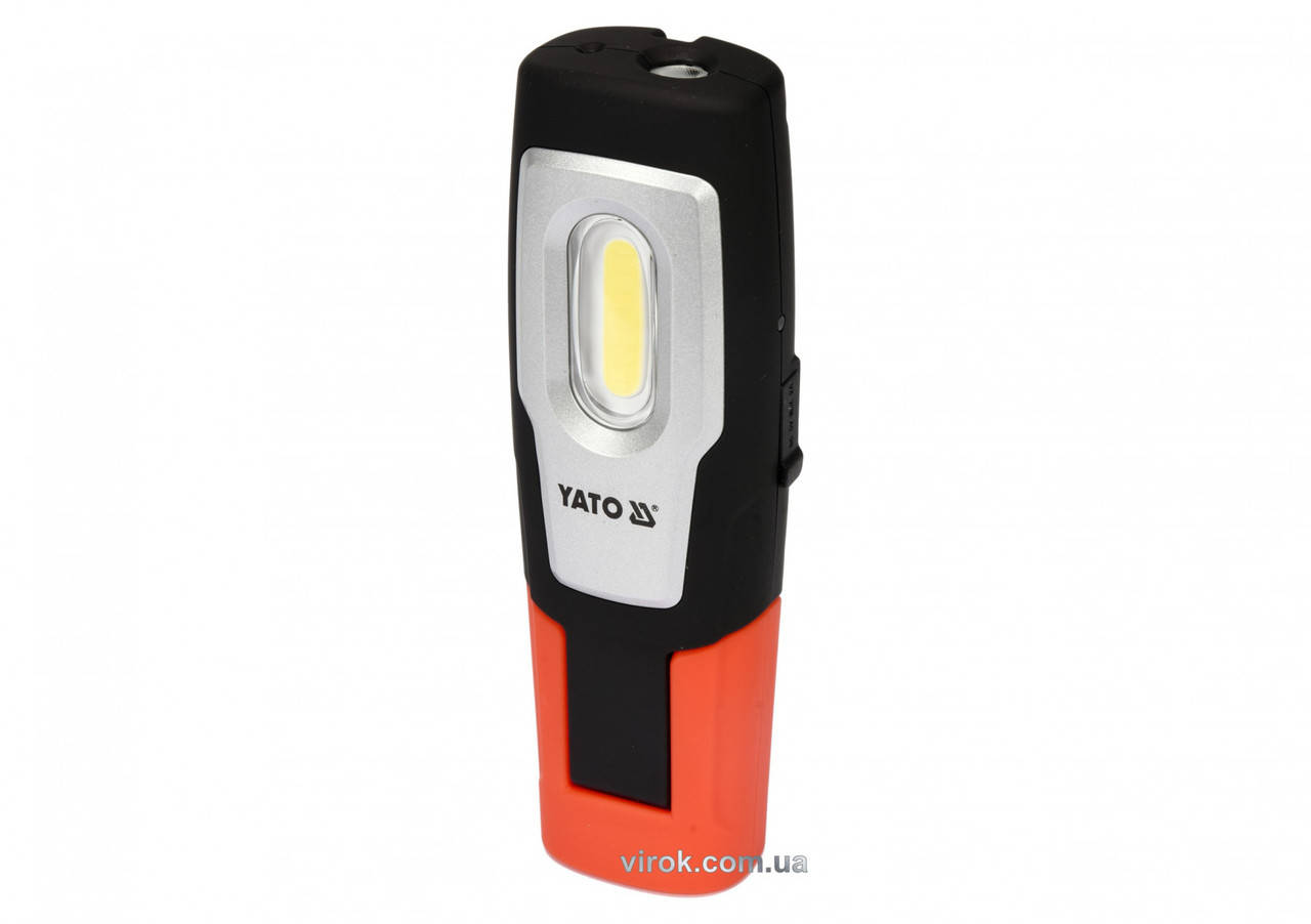 Фонарь светодиодный COB LED аккумуляторный YATO Li-Ion 3.7 В 1.1 Ач 2 Вт 200 лм YT-08501
Фонарь светодиодный COB LED аккумуляторный YATO Li-Ion 3.7 В 1.1 Ач 2 Вт 200 лм YT-08501