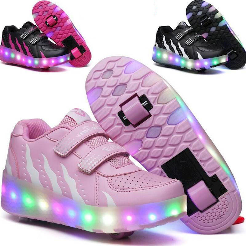 Роликовые светящиеся кроссовки в стиле heelys, детские и подростковые. Черные, розовые (334-1)
Роликовые светящиеся кроссовки в стиле heelys, детские и подростковые. Черные, розовые (334-1)