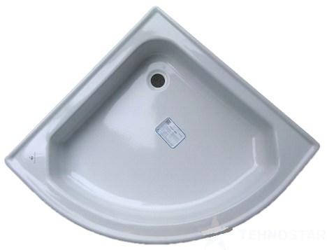 Поддон душевой полукруглый стальной KOLLER POOL 70х70 C00С1200E, Белый