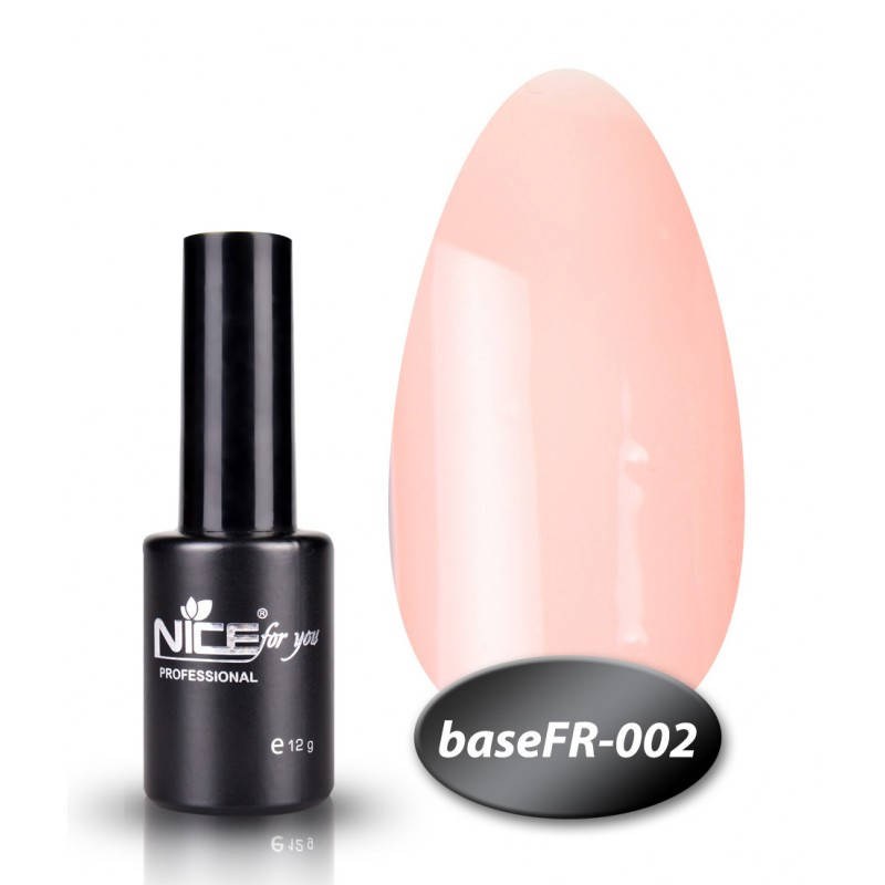 Камуфлирующая база Base FR -002 Nice for you бледно-розовая 12 мл 
Камуфлирующая база Base FR -002 Nice for you бледно-розовая 12 мл