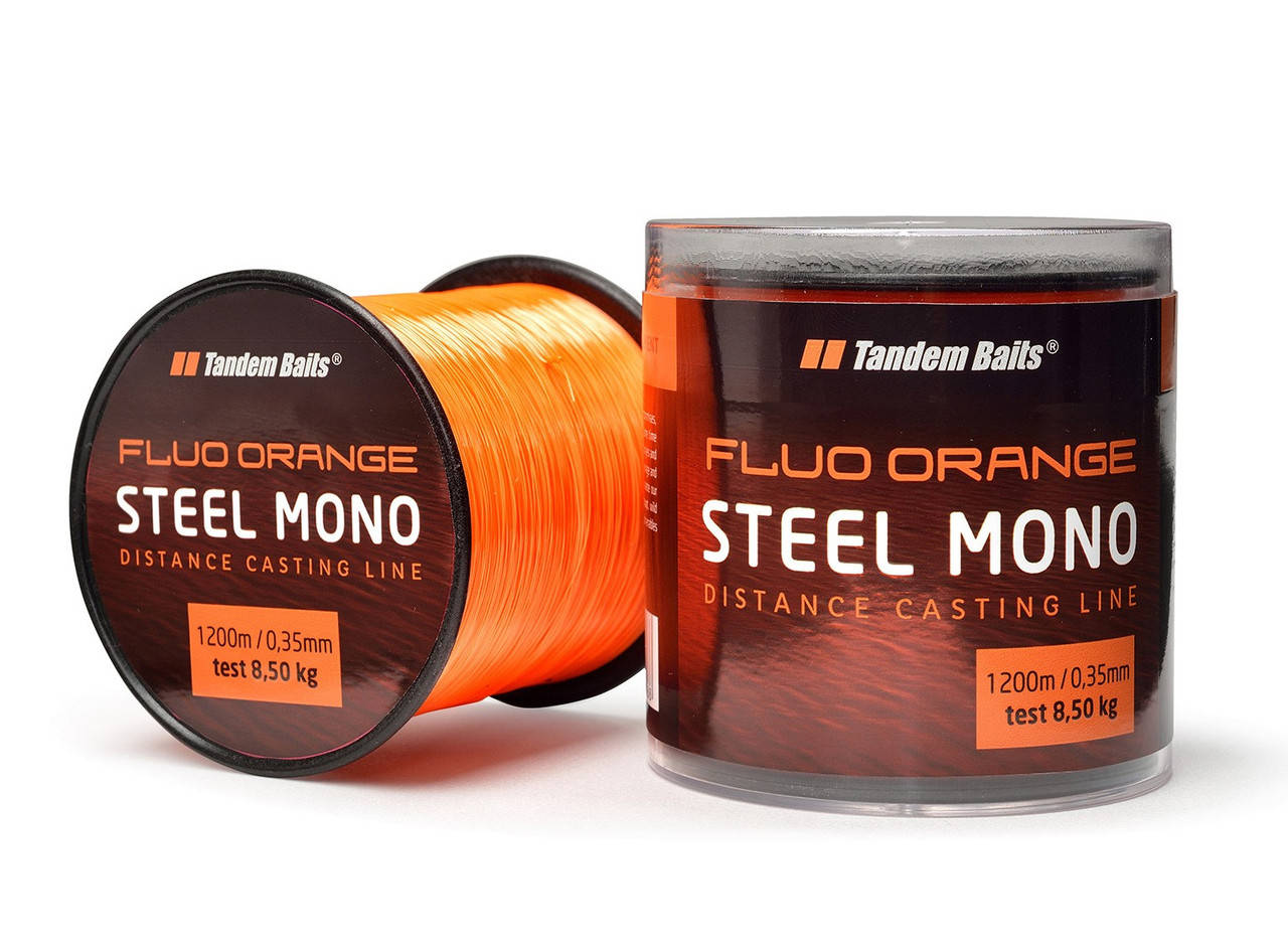 Леска Tandem Baits Steel Mono Fluo 600m 0.30mm Fluo Orange 
Леска Tandem Baits Steel Mono Fluo 600m 0.30mm Fluo Orange