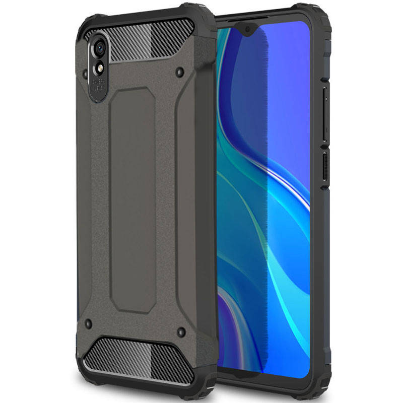 Бронированный противоударный TPU+PC чехол Immortal для Xiaomi Redmi 9A Металл / Gun Metal
Бронированный противоударный TPU+PC чехол Immortal для Xiaomi Redmi 9A Металл / Gun Metal
