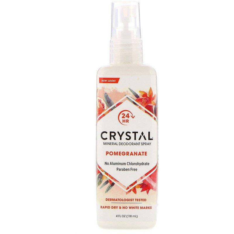 Crystal Body Deodorant, Минеральный аэрозольный дезодорант, с запахом граната, 118 мл
Crystal Body Deodorant, Минеральный аэрозольный дезодорант, с запахом граната, 118 мл