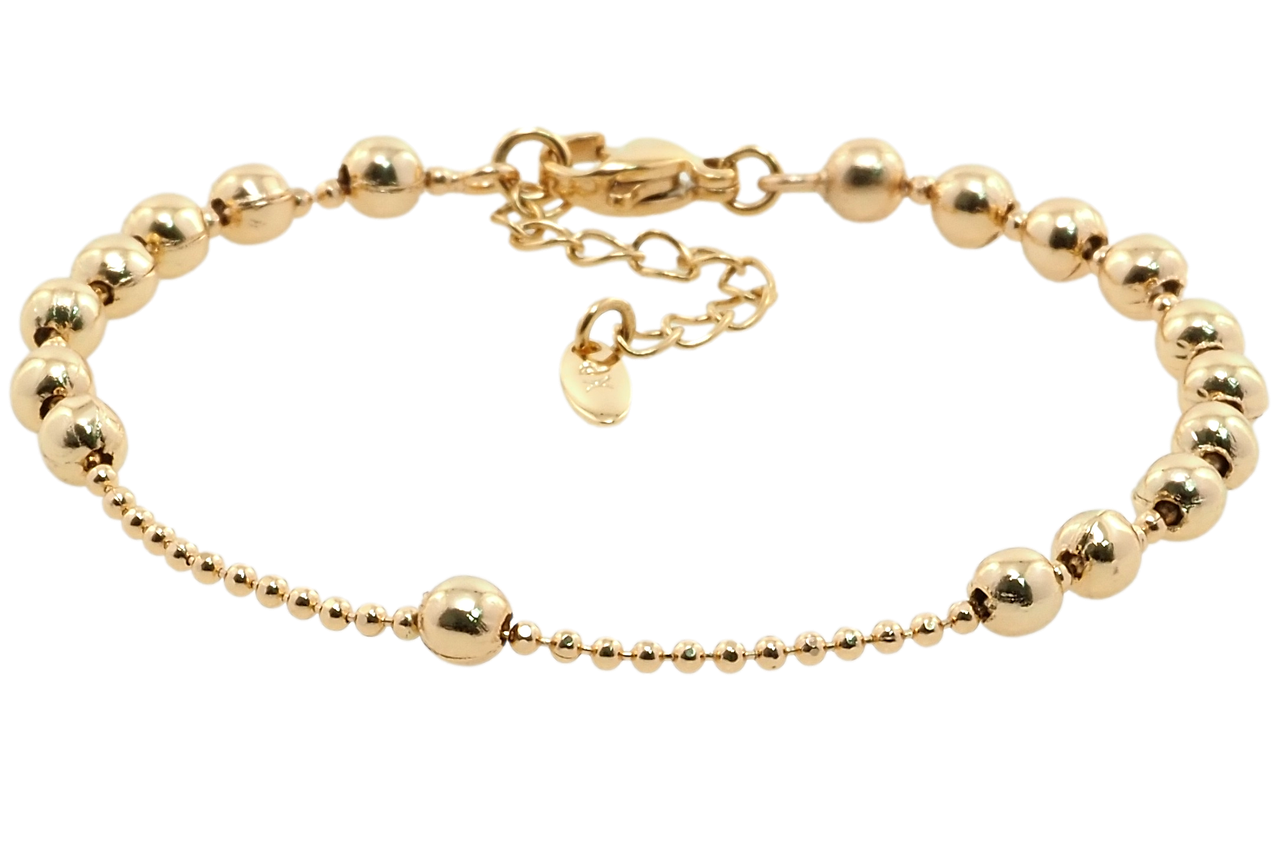 Браслет Xuping Позолота 18K "Плетение Перлина с бусинами" длина с доп.цеп. 17-20,5см х 2-4мм
Браслет Xuping Позолота 18K "Плетение Перлина с бусинами" длина с доп.цеп. 17-20,5см х 2-4мм