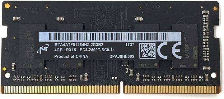 Модуль памяти SODIMM DDR4 4Gb Micron PC4-19200 (MTA4ATF51264HZ-2G3B2) БУ 
Модуль памяти SODIMM DDR4 4Gb Micron PC4-19200 (MTA4ATF51264HZ-2G3B2) БУ