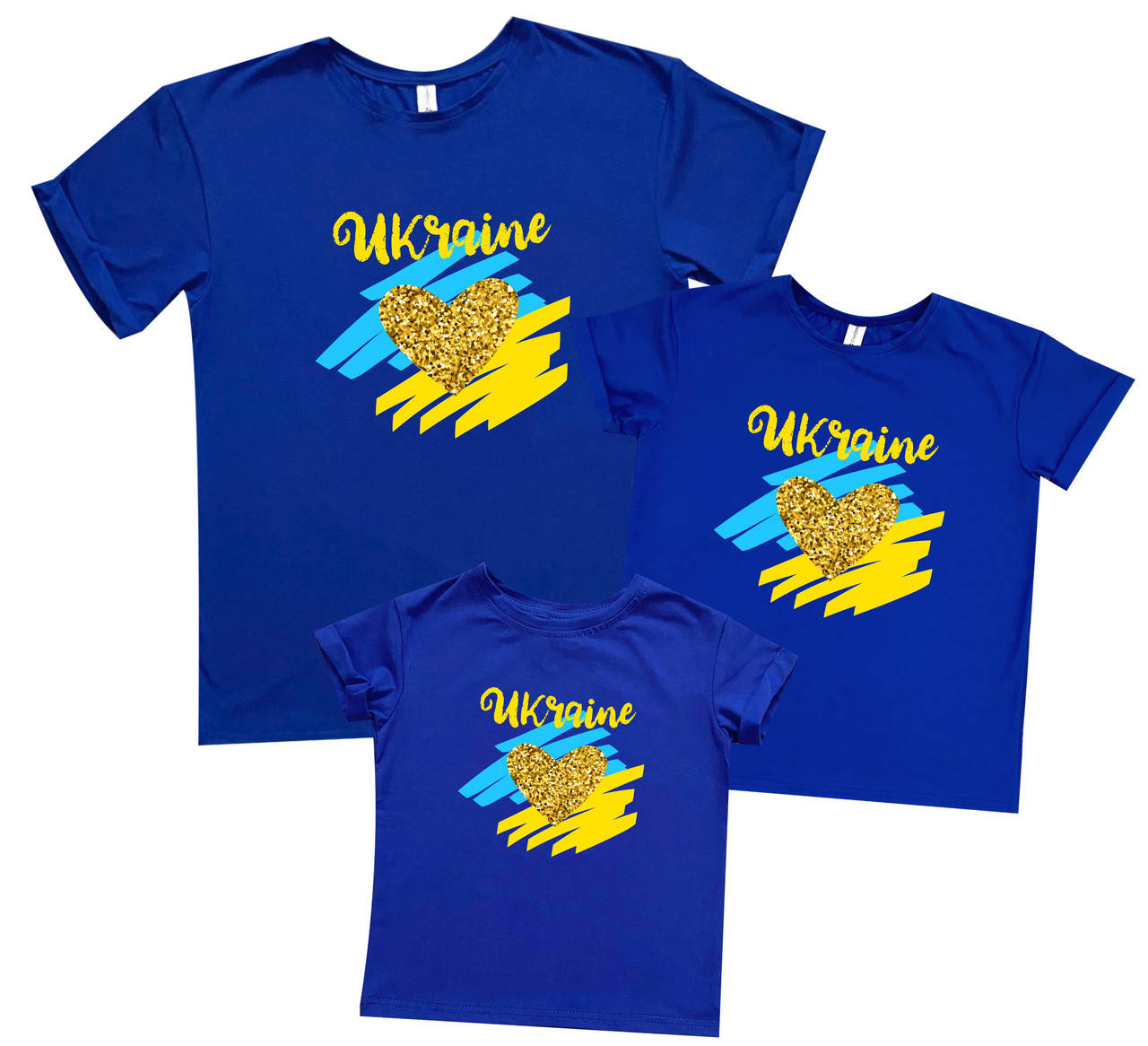 Набор футболок с патриотичным принтом "украина" Family look
Набор футболок с патриотичным принтом "украина" Family look