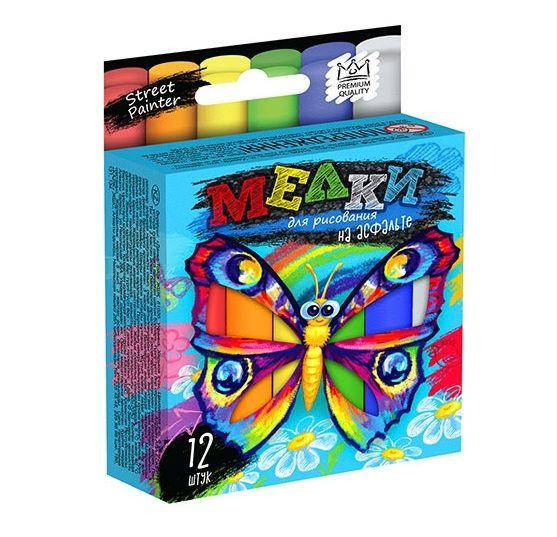 Мелки для рисования на асфальте, Danko Toys, MEL-02-03U 
Мелки для рисования на асфальте, Danko Toys, MEL-02-03U