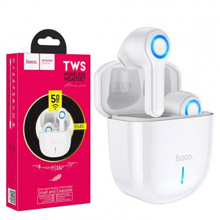 Беспроводные Bluetooth наушники BT Hoco ES45 TWS V5.0 сенсорные, блютуз стерео гарнитура, черные Белый
Беспроводные Bluetooth наушники BT Hoco ES45 TWS V5.0 сенсорные, блютуз стерео гарнитура, черные Белый