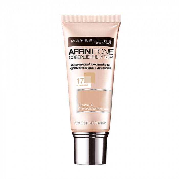 Тональный крем для лица Maybelline New York Affinitone Совершенный тон, 30 мл 17 Розово-бежевый
Тональный крем для лица Maybelline New York Affinitone Совершенный тон, 30 мл 17 Розово-бежевый